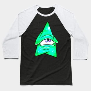 The Green Cosmic Mushroom Baseball T-Shirt